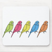 budgerigar mouse mats