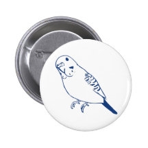 Budgerigar Pinback Buttons
