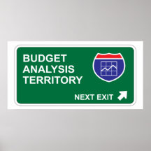 Budget Analysis Next Exit Posters
