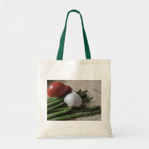 Budget Tote--Asparagus, Garlic & Tomatoes Bags