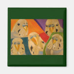 Budgie Budgerigar Fridge Magnet