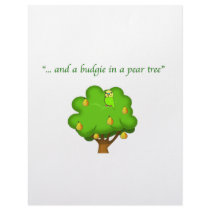 Budgie in a Pear Tree