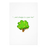 Budgie in a Pear Tree Personalized Stationery