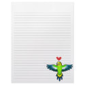 Budgie / Parakeet Love letterhead