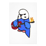 Budgie Rocks-Red Guitar Stationery