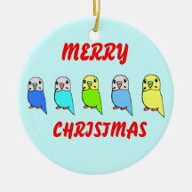 Budgies Christmas Ornaments