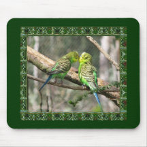 Budgy Romance Mousepad