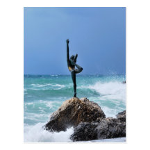 Budva ballerina Postcard