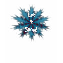 Bue and Red Snowflake Let it Snow Shirt