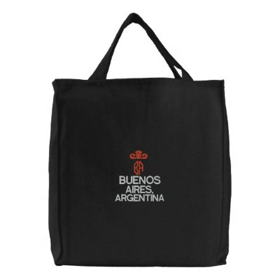BUENOS AIRES, ARGENTINA BLACK TOTE BAG