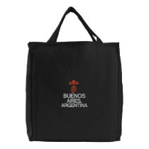 BUENOS AIRES, ARGENTINA BLACK TOTE BAG
