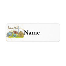 Buenos Aires Custom Return Address Labels