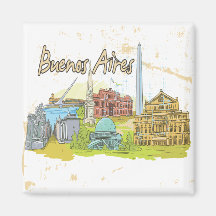 Buenos Aires Fridge Magnet