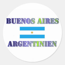Buenos Aires Runder Sticker