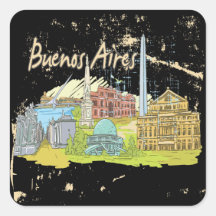 Buenos Aires Square Sticker