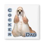Buff Cocker Spaniel Dad 4 - Magnet