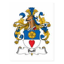 Buff Family Crest Post Card