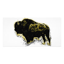 Buffalo Abstract Photo Card Template