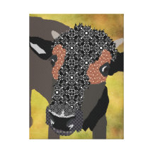 Buffalo Baby Canvas Stretched Canvas Print
