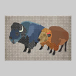 Buffalo Bill et toile d'art saki chamoise impressions sur toile