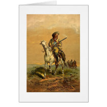 Buffalo Bill "The Scout" Vintage Advertisement Greeting Card