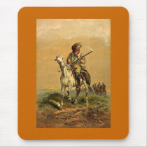 Buffalo Bill "The Scout" Vintage Advertisement Mouse Mat