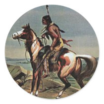 Buffalo Bills Wild West Show Round Stickers