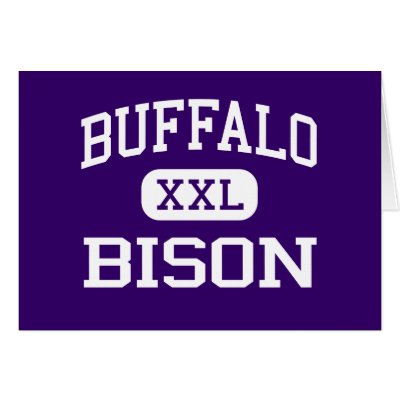 Buffalo - Bison - High School - Buffalo Minnesota Card by customteamsportswear