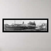 Buffalo Boat Docks, NY Photo 1909 Posters
