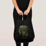 Buffalo Eating Tote Bags