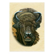 Buffalo Eating Business Card