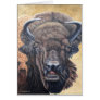 Buffalo Eating Greeting Card