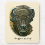 Buffalo Eating Mouse Pad
