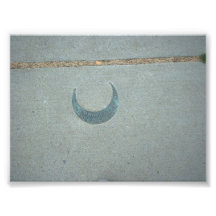Buffalo en croissant NY de marqueur de trottoir de Tirages Photo