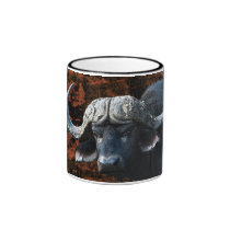 Buffalo fantasy art coffee mugs and cups mugs