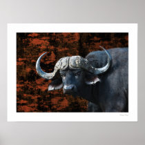 Buffalo fantasy art SMALL size posters