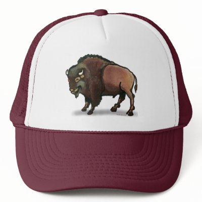 Buffalo Trucker Hat by FunGraphix