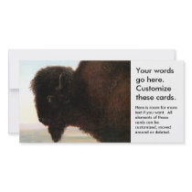 Buffalo Head art Albert Bierstadt bison painting