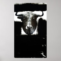 Buffalo head poster