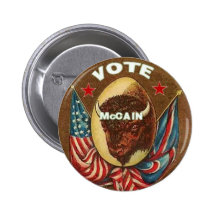 Buffalo McCain Button