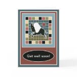 Buffalo mosaic tile Get Well card