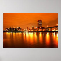 Buffalo NY, Night sky Posters
