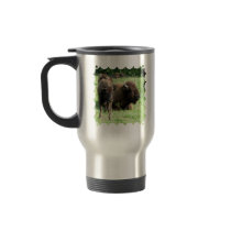 Buffalo Picture Stainless Travel Mug