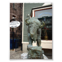 Buffalo Sculpture Outside Drs Office in Buffalo NY Photo