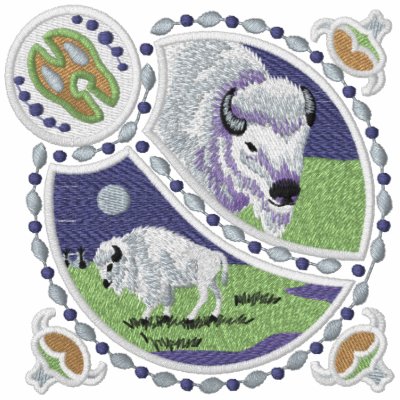 Buffalo Shield by Embroidery4U
