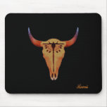 BUFFALO SKULL MOUSE PAD