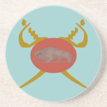 Buffalo Soldier Badge Coaster