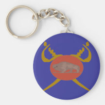 Buffalo Soldier Badge Key Chains