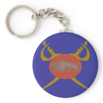 Buffalo Soldier Badge Key Chains