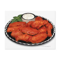 Buffalo wings with blue cheese post cards